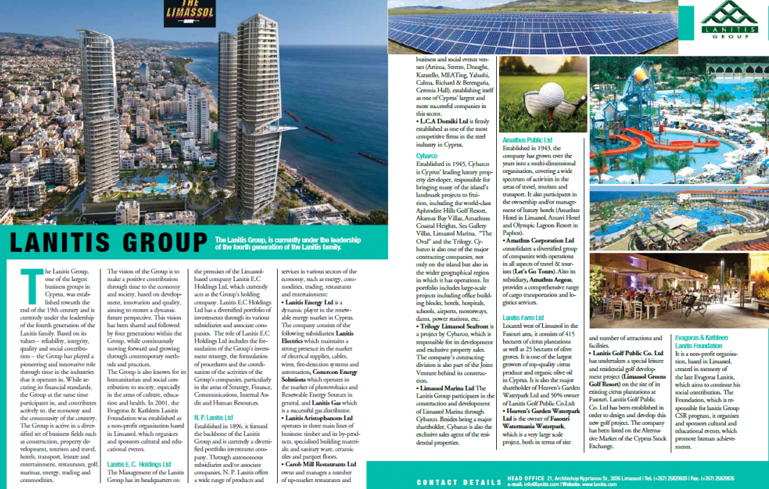 Lanitis Group Advertorial GOLD magazine 19.07.2020